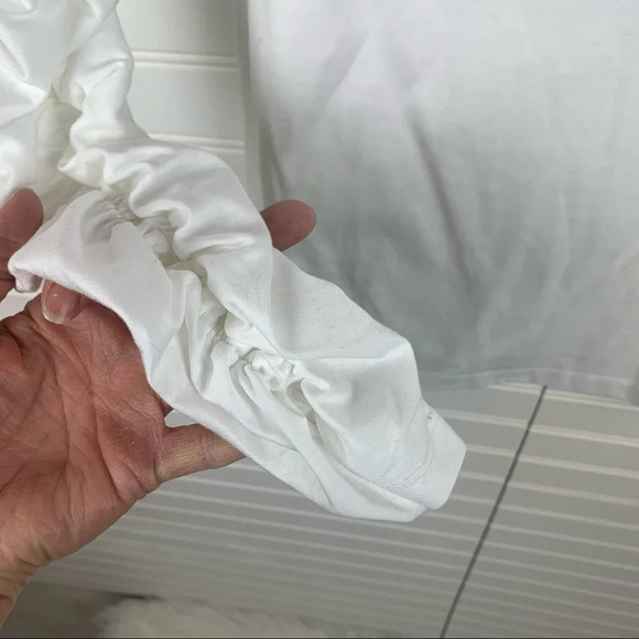 Tibi Mercerized Knit Off the Shoulder Top White Classic Casual Women’s 4 - Picture 8 of 12